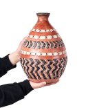 Wazon dekoracyjny KUMU Ceramika 36 cm Brązowy Lumarko!