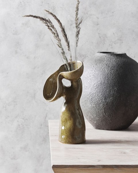 Wazon na kwiaty CALAMUS Kamionka 28 cm Zielony