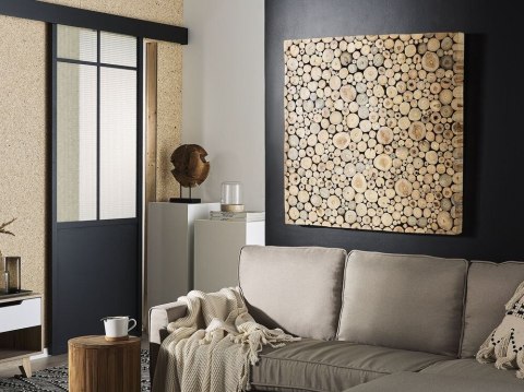 Dekoracja ścienna TWIG Drewno Jasnobrązowy 85 cm