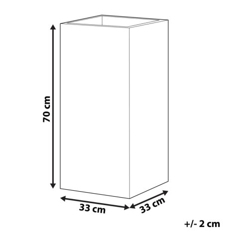 Doniczka DION Ceramika 33 cm Szary