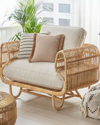 Fotel ogrodowy DOLCEDO Rattan Naturalny