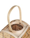 Lampion BISTAL Drewno 30 cm Naturalny Lumarko!