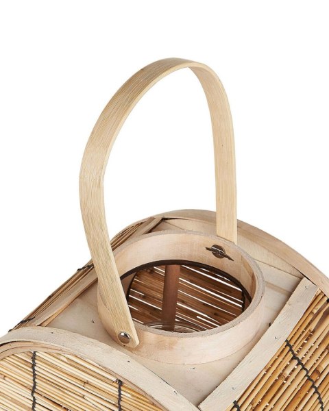 Lampion BISTAL Drewno 30 cm Naturalny