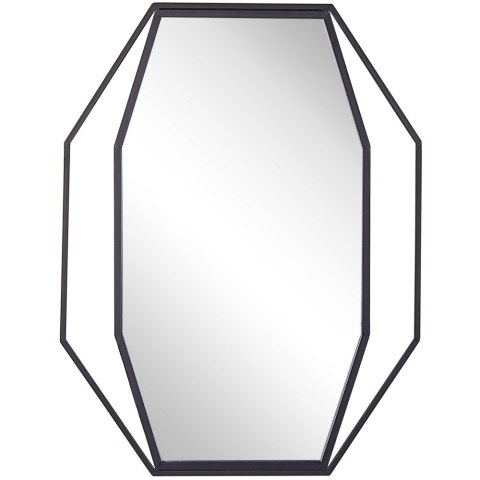 Lustro ścienne NIRE 60 cm 80 cm Metal Grafitowy