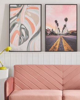 Obraz na płótnie BANZENA Motyw kwiatowy 63 x 99 cm Kolorowy Lumarko!