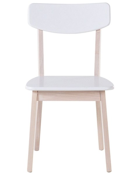 Zestaw 2 krzeseł do jadalni SANTOS Biały