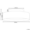 Lampa sufitowa LED MOEI Metal Czarny Lumarko!