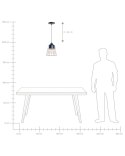 Lampa wisząca MONTE Metal Czarny Lumarko!