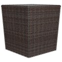 3-częściowy zestaw bistro, rattan PE i szkło hartowane, brązowy Lumarko! Lumarko!