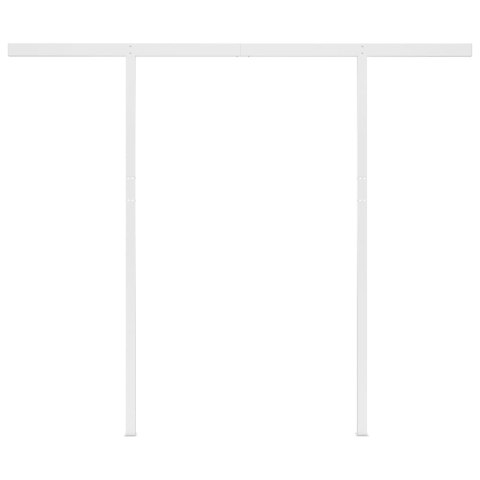  Automatycznie zwijana markiza z słupkami, 3x2,5 m, kremowa Lumarko! Lumarko!