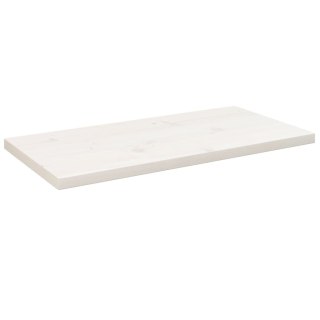  Blat stołu biały, 80x40x2,5cm, lite drewno sosnowe, prostokątny Lumarko! Lumarko!