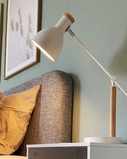 Lampa biurkowa PECKOS Regulowana Metal Biały Lumarko!