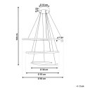 Lampa wisząca LED MAYU Metal Czarny Lumarko!
