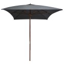  Parasol ogrodowy na drewnianym słupku, 200x300 cm, antracytowy Lumarko! Lumarko!