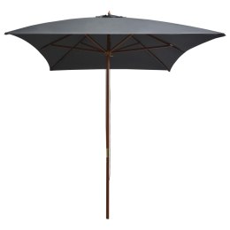 Parasol ogrodowy na drewnianym słupku, 200x300 cm, antracytowy Lumarko! Lumarko!