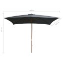  Parasol ogrodowy na drewnianym słupku, 200x300 cm, antracytowy Lumarko! Lumarko!