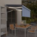  Ręcznie zwijana markiza z zasłoną i LED, 3,5x2,5 m Lumarko! Lumarko!