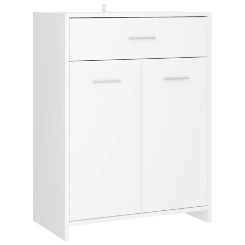  Szafka łazienkowa, biała, 60x33x80 cm, materiał drewnopochodny Lumarko! Lumarko!