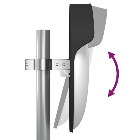  Wypukłe lustro drogowe, czarne, Ø45 cm, poliwęglan Lumarko! Lumarko!