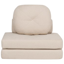 Sofa rozkładana jednoosobowa beżowa OLDEN Lumarko!