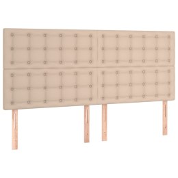 Zagłówki, 4 szt., cappuccino, 90x5x78/88 cm, sztuczna skóra Lumarko! Lumarko!