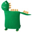 2 bawełniane poduszki dla dzieci dinozaur 45 x 45 cm zielone DINOS Lumarko!