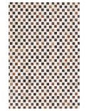 Dywan patchwork skórzany 140 x 200 cm beżowo-brązowy KAYABEY Lumarko!