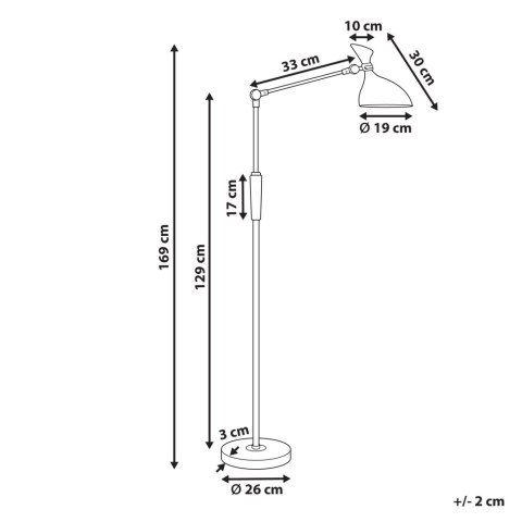 Lapmpa podłogowa LED ANDROMEDA Ze ściemniaczem Metal Biały