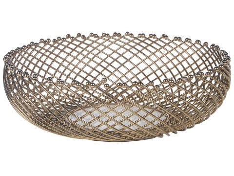 Zestaw 2 mis dekoracyjnych złoty BALIUNG