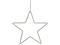 Zestaw 3 dekoracji ściennych Gwiazda KUNNARI Metal Srebrny 50/40/30 cm Lumarko!