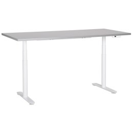 Biurko regulowane elektrycznie 180 x 80 cm szaro-białe DESTINAS Lumarko!