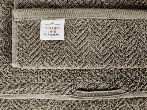 Komplet 2 ręczników MITIARO Bawełna frotte Oliwkowy