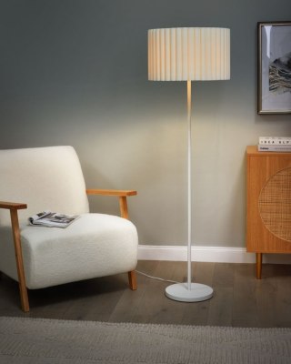 Lampa podłogowa LOURENS Metal Kremowy
