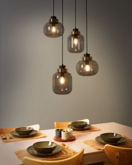 Lampa wisząca ZAYANDE Szkło Jasnoszary Lumarko!