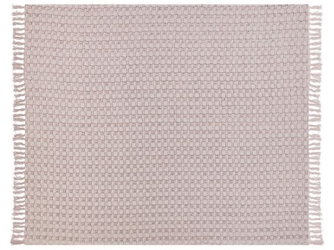 Narzuta na łóżko BERE Bawełna 220 x 240 cm Pastelowy róż