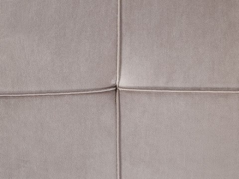 Szezlong welurowy prawostronny beżowo-szary GONESSE