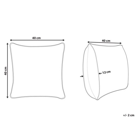 Bawełniana poduszka dla dzieci z nadrukiem 40 x 40 cm pomarańczowa RADZKOT