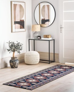 Dywan 80 x 240 cm niebiesko-czerwony KANGAL Lumarko!