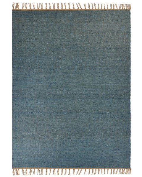 Dywan z juty 160 x 230 cm niebieski LUNIA