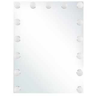 Lustro łazienkowe LED LUCENAY 40 cm 50 cm Srebrny