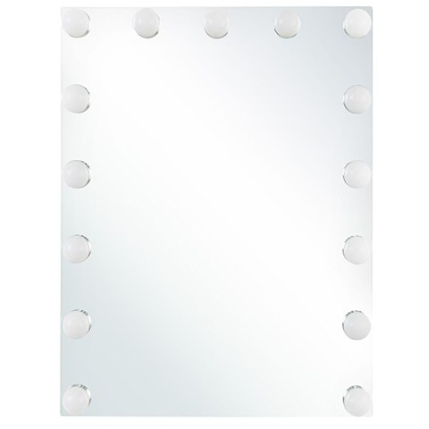 Lustro łazienkowe LED LUCENAY 40 cm 50 cm Srebrny Lumarko!