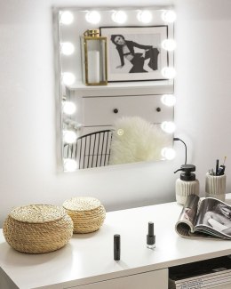 Lustro łazienkowe LED LUCENAY 40 cm 50 cm Srebrny Lumarko!
