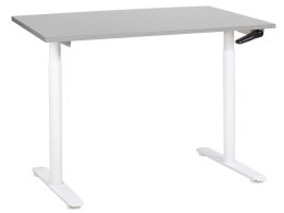 Biurko regulowane manualnie 120 x 72 cm szaro-białe DESTINAS Lumarko!