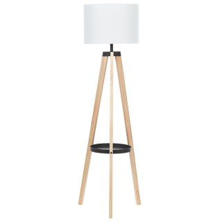 Lampa podłogowa BLUFF Drewno Biały