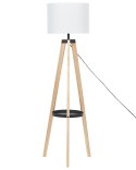 Lampa podłogowa BLUFF Drewno Biały Lumarko!