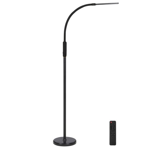 Lampa podłogowa/zaciskowa LED APUS Ze ściemniaczem Metal Czarny Lumarko!