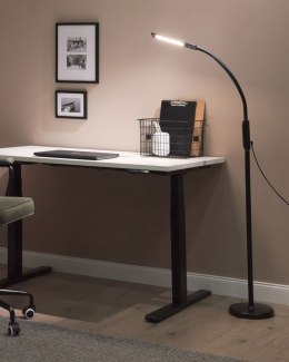 Lampa podłogowa/zaciskowa LED APUS Ze ściemniaczem Metal Czarny Lumarko!