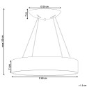 Lampa wisząca LED LENYA Metal Biały Lumarko!