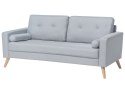Sofa 2-osobowa jasnoszara KALMAR Lumarko!