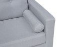 Sofa 2-osobowa jasnoszara KALMAR Lumarko!